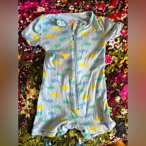 Toddler Fish Print One Piece Romper